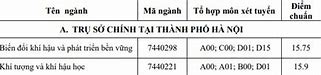 Điểm Chuẩn Tài Nguyên Môi Trường 2021