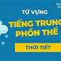 Nói Về Thời Tiết Yêu Thích Bằng Tiếng Trung